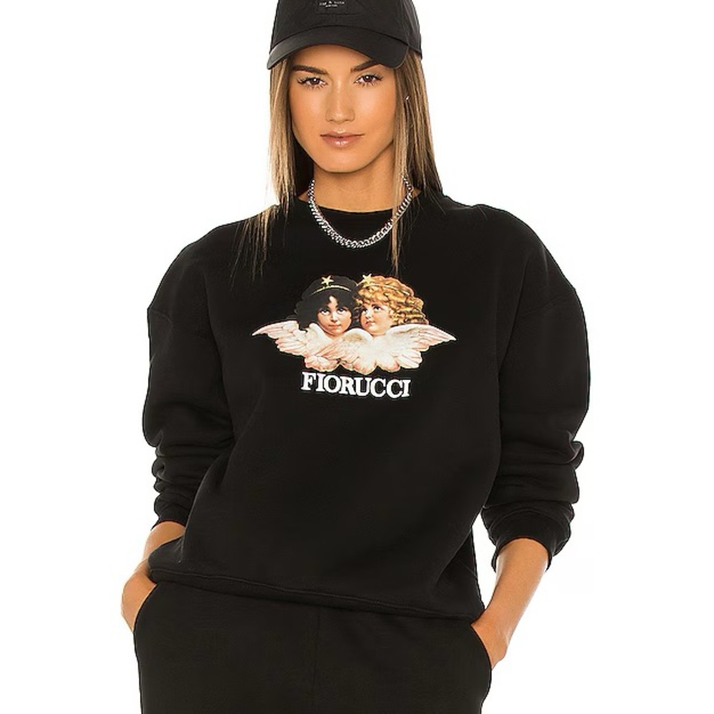 Fiorucci Black Angel Graphic Sweatshirt